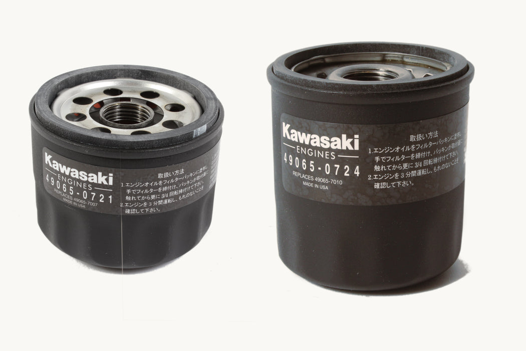 Genuine Kawasaki 49065-0721 & 49065-0724 Oil Filter Combo OEM