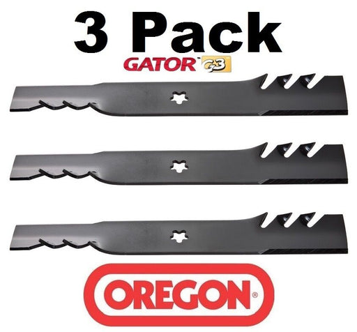 3 Pack Oregon 95-088 Gator Mulcher Blade Fits Husqvarna 112078 573953001 42" EZ