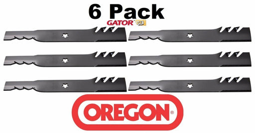 6 Pack Oregon 95-088 Gator Mulcher Blade Fits Husqvarna 112078 573953001 42" EZ