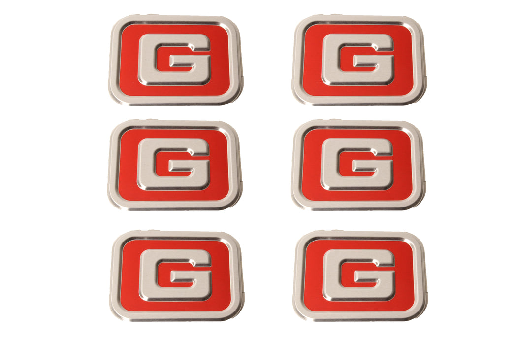 6 PK Genuine Gravely 07800534 Gravely Brand G Stick-On Decal Sticker OEM