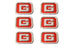 6 PK Genuine Gravely 07800534 Gravely Brand G Stick-On Decal Sticker OEM