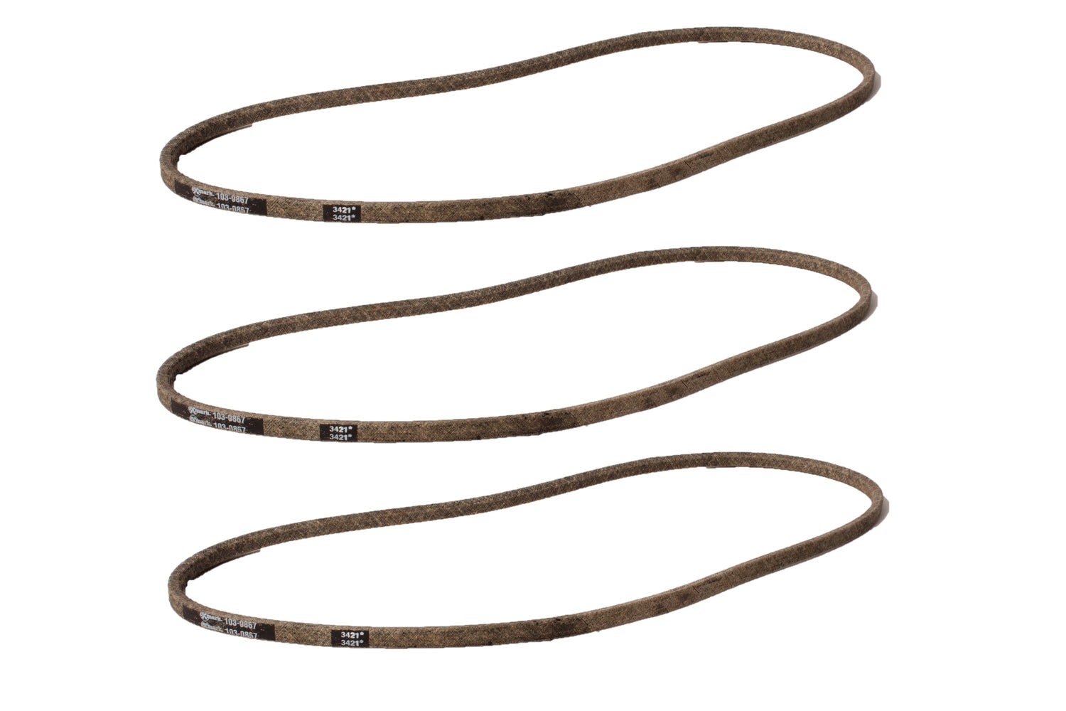 3 PK OEM Exmark 103-0867-SL Blower Belt Lazer Z HP XP XS Triple Twin Ultra Vac