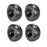 4 PK Black Caster Wheel ASM Fits Spartan 422-0023-00 13x6.50x6