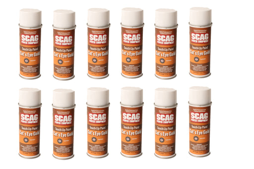 12 PK OEM Scag 48521 Orange Cat's Eye Gold Spray Paint 12oz