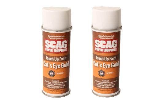 2PK OEM Scag 48521 Orange Cat's Eye Gold Spray Paint 12oz