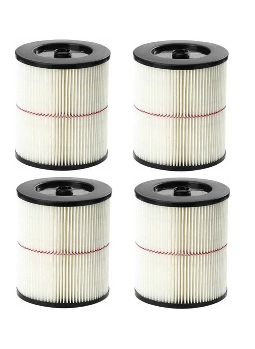 4 PK Genuine Craftsman 551006114 Shop Vac Red Stripe Cartridge Filter