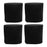 4 PK Vacmaster 551009111 Foam Sleeve Filter Fits Most 2.5-4 Gallon Shop Vac