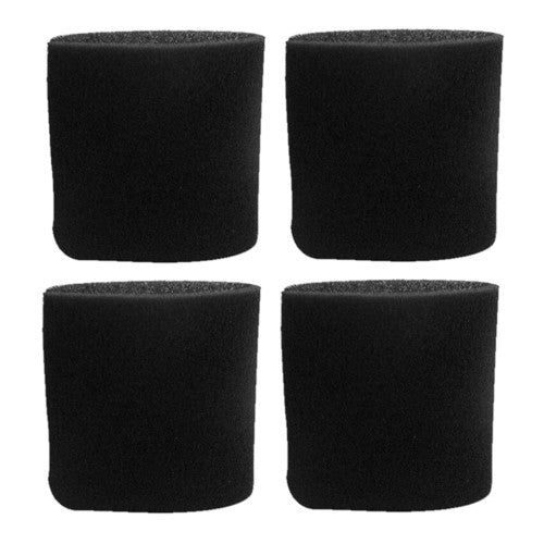 4 PK Vacmaster 551009111 Foam Sleeve Filter Fits Most 2.5-4 Gallon Shop Vac