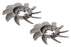 2 PK Genuine Hydro Gear 55996 7" 10 Blade Transmission Fan Replaces 54351 OEM