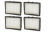 4 PK Genuine Kenmore 561055118 Vacuum HEPA Media Exhaust Filter