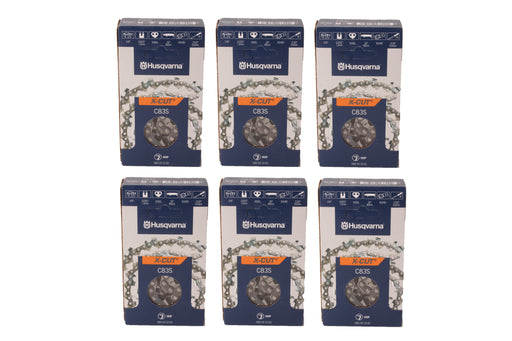 6 PK Genuine Husqvarna 585551205 32" 3/8" .050" 105 DL C83S Chainsaw Chain Loop