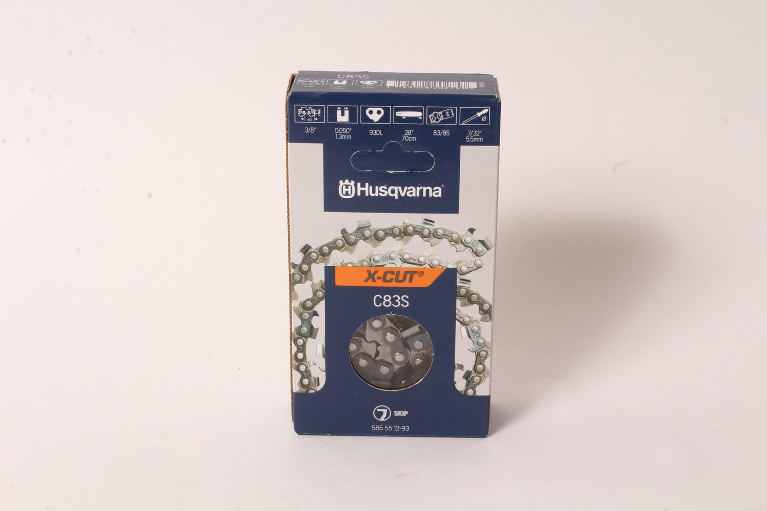 Genuine Husqvarna 585551293 28" 3/8" .050" 93 DL C83S Chainsaw Chain Loop