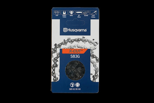 Genuine Husqvarna 585639068 18" 3/8" .050" 68 DL Chainsaw Chain Loop S83G X-Cut