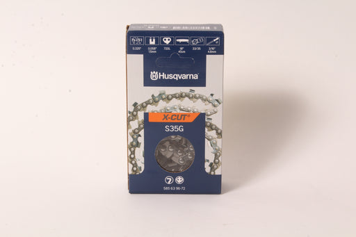 Genuine Husqvarna 585639672 18" .325" .058" 72 DL Chainsaw Chain Loop S35G X-Cut