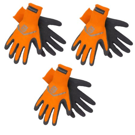 3 PK Genuine Husqvarna 590635801 Medium Xtreme Grip Gloves 7 Gauge Yarn