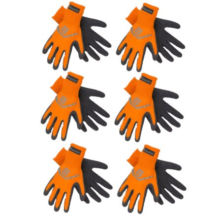 6 PK Genuine Husqvarna 590635803 XL Xtreme Grip Gloves 7 Gauge Yarn