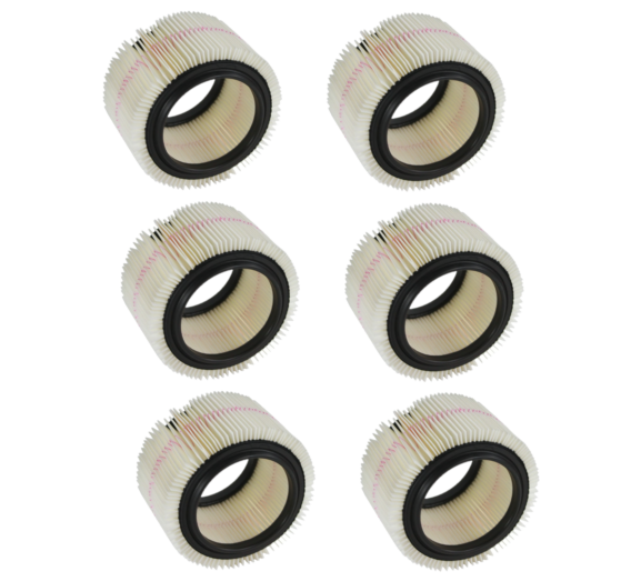 6 PK Cleva 591004792 3 & 4 Gallon Wet/Dry Cartridge Filter Fits Craftsman 17810