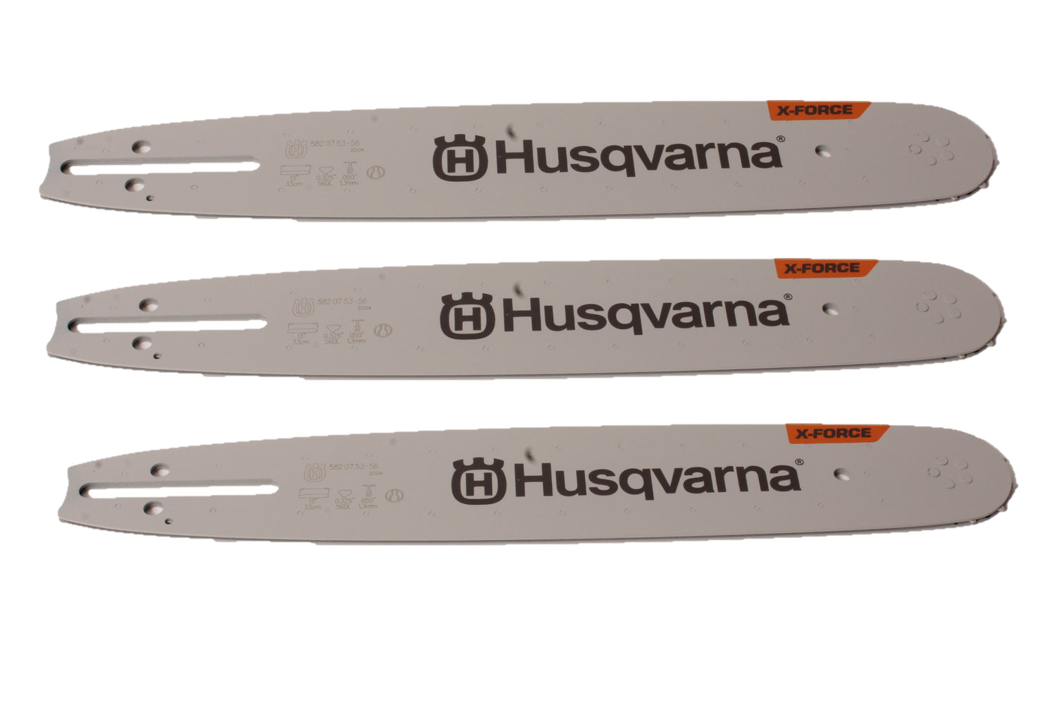 3 PK Genuine Husqvarna 596199756 13" .325" PIX .050" 56 DL XF Chainsaw Bar SM