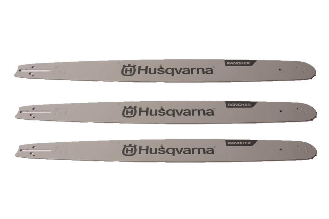 3 PK Genuine Husqvarna 599807084 24" 3/8" .050" 84 DL LAM Chainsaw Guide Bar