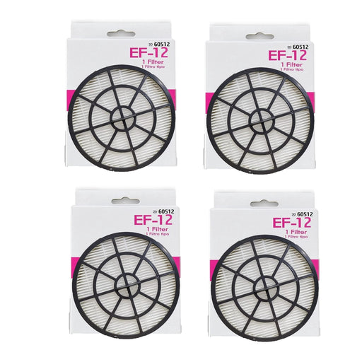 4 PK Cleva 60512 Vacuum HEPA PTFE Exhaust Filter EF-12 Replaces KC38KEDCZV06