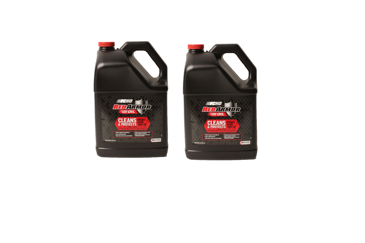 2 PK Echo 6550050 Red Armor 1 Gallon 2-Cycle Oil Blend Mix 50:1 Makes 50 Gallons