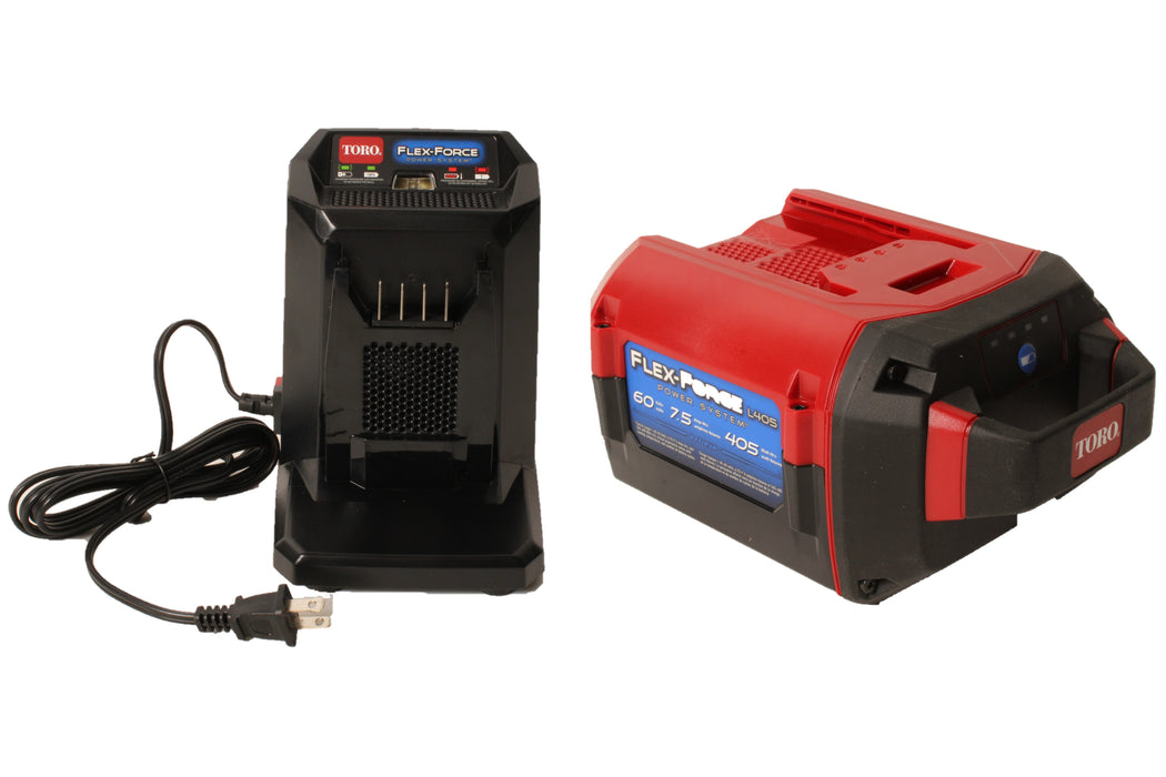 Genuine Toro 88675 60V MAX Flex-Force 7.5Ah Battery & 88602 Charger 2 AMP