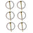 6 PK Genuine Exmark 92-1298 Lynch Pin Lazer Z Vantage Turf Tracer S X OEM