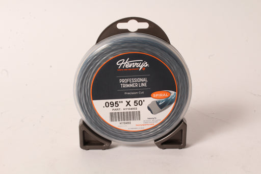 Henry's H1104002 .095" 50' Spiral Pro Trimmer Line Twin-Layer Co-Extrusion