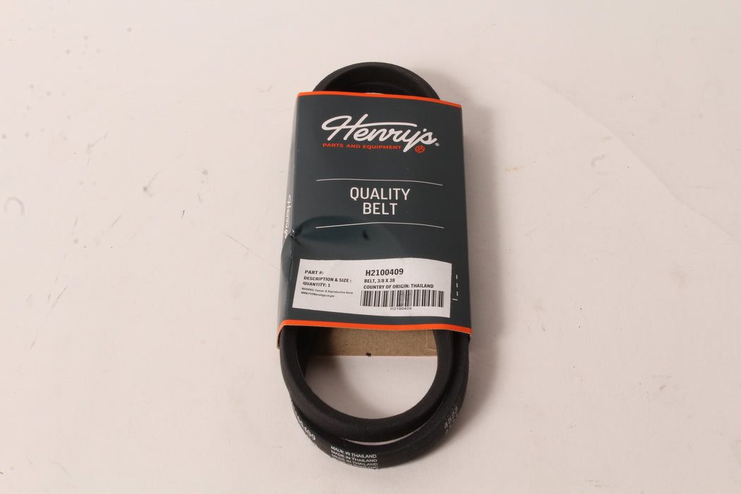 Henry's Universal Wrapped V-Belt 3/8" x 38" H2100409 3L380 1380 6738 38X380