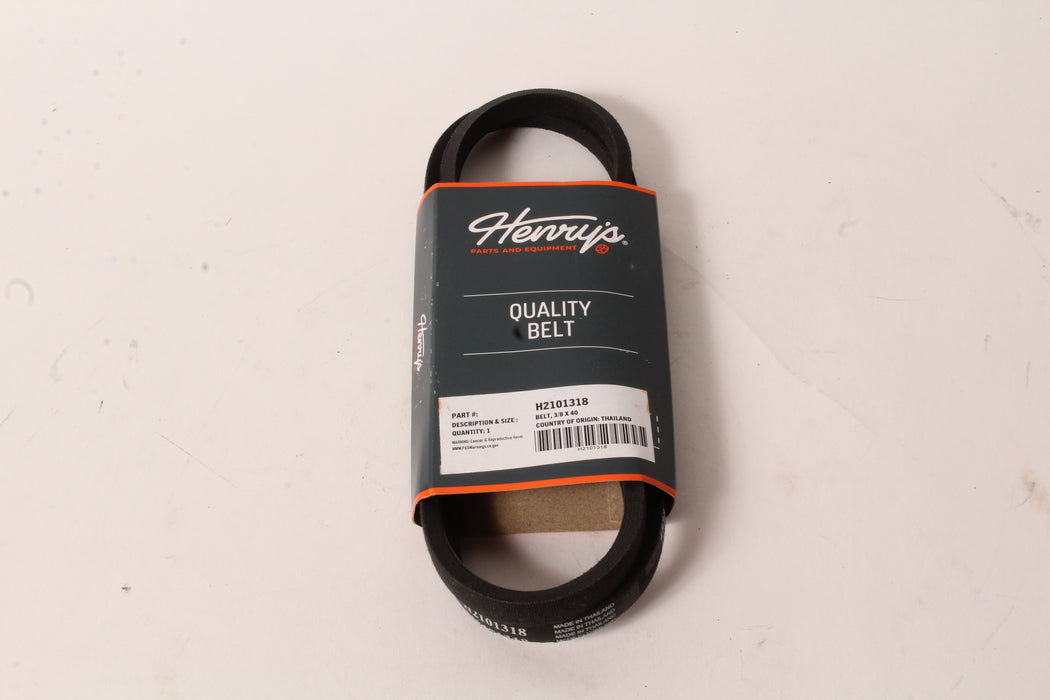 Henry's Universal Wrapped V-Belt 3/8" x 40" H2101318 3L400 6740 1400 38X400