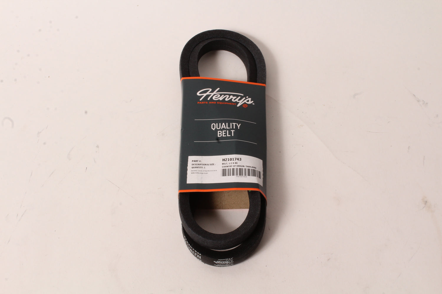 Henry's Universal Wrapped V-Belt 1/2" x 44" H2101743 A42 AK42 AP42 6844 4L440