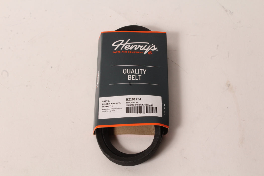 Henry's Universal Wrapped V-Belt 3/8" x 33" H2101754 3L330 1330 6733 38X330