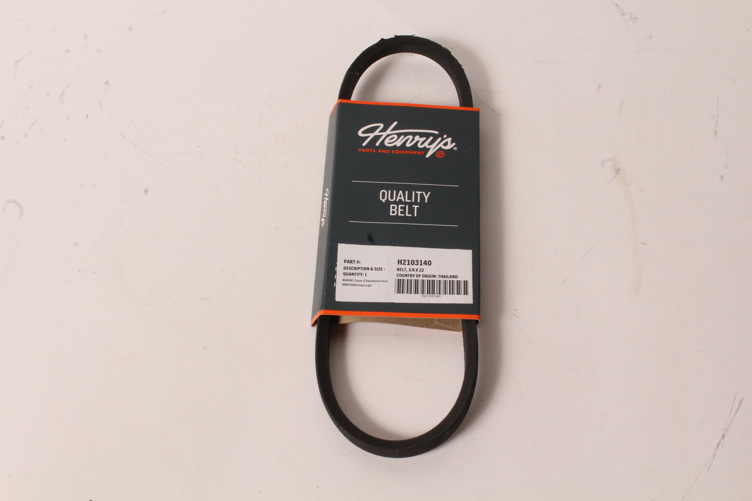 Henry's Universal Wrapped V-Belt 3/8" x 22" H2103140 3L220 6722 1220 38X220