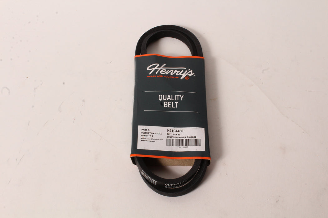 Henry's Universal Wrapped V-Belt 3/8" x 39" H2104480 3L390 1390 6739 38X390