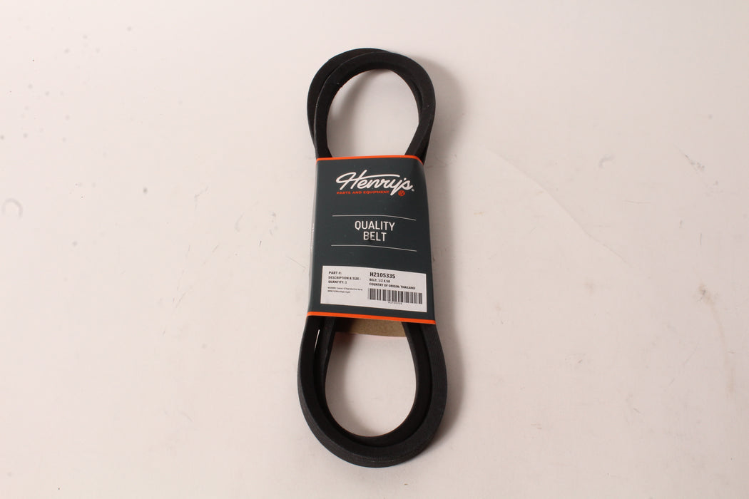 Henry's Universal Wrapped V-Belt 1/2" x 57" H2105335 A55 AK55 AP55 6857 4L570