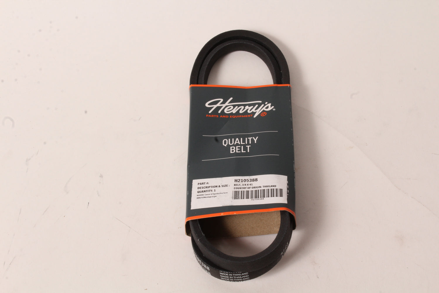 Henry's Universal Wrapped V-Belt 3/8" x 41" H2105388 3L410 1410 6741 38X410