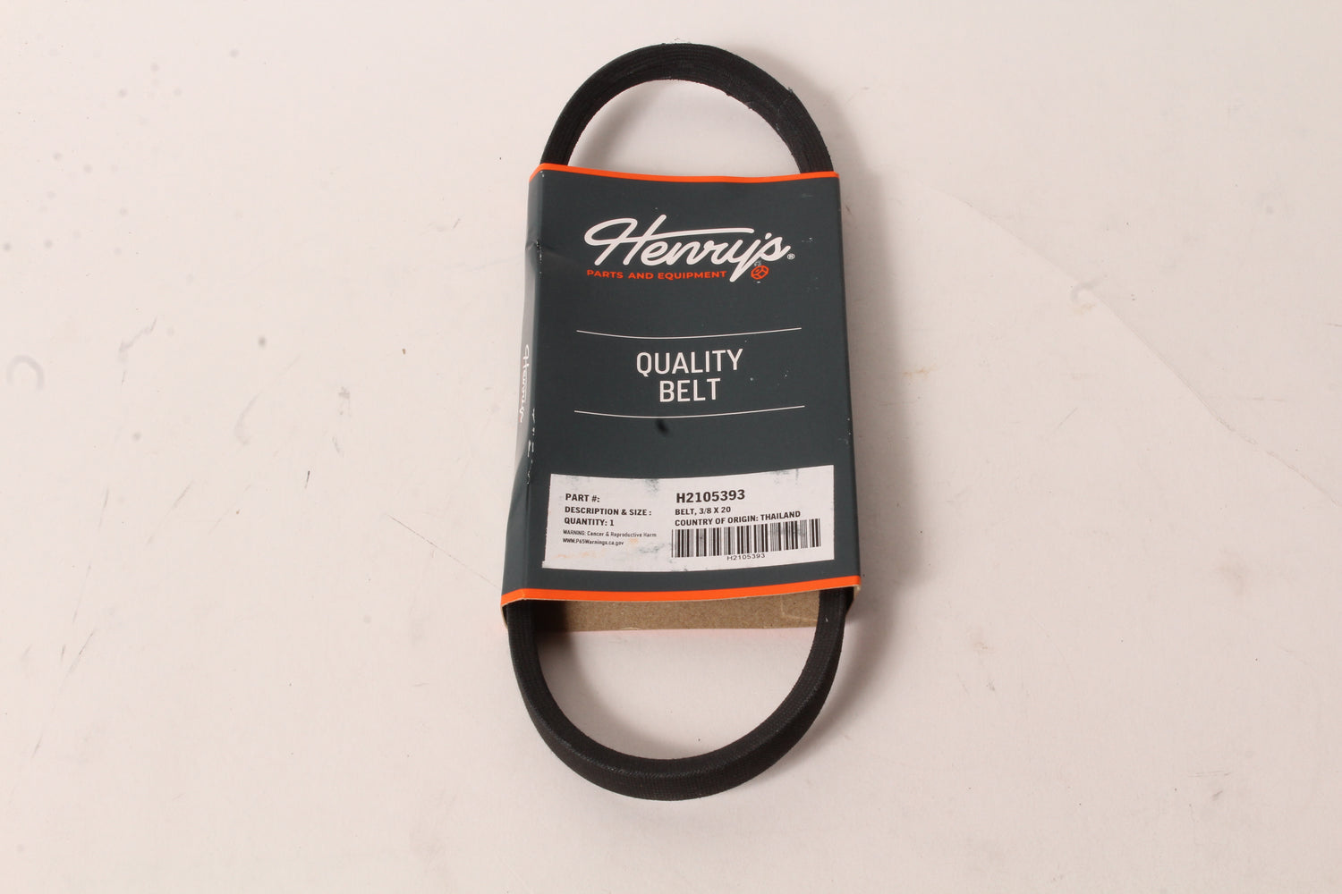 Henry's Universal Wrapped V-Belt 3/8" x 20" H2105393 3L200 Fits Gates 1200 6720