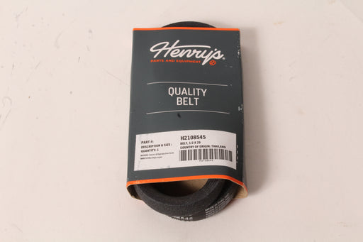 Henry's Universal Wrapped V-Belt 1/2" x 29" H2108545 A27 AP27 2290 6829 4L290