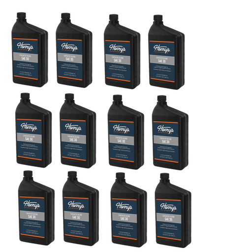 12 PK Henry's H3051743 SAE 30 Synthetic Blend Engine Oil with Zinc 32 oz 4-Cycle