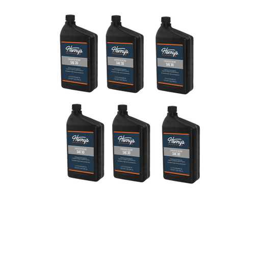 6 PK Henry's H3051743 SAE 30 Synthetic Blend Engine Oil with Zinc 32 oz 4-Cycle