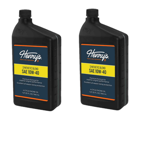 2 PK Henry's H3053996 SAE 10W-40 Synthetic Blend Engine Oil with Zinc 32 oz