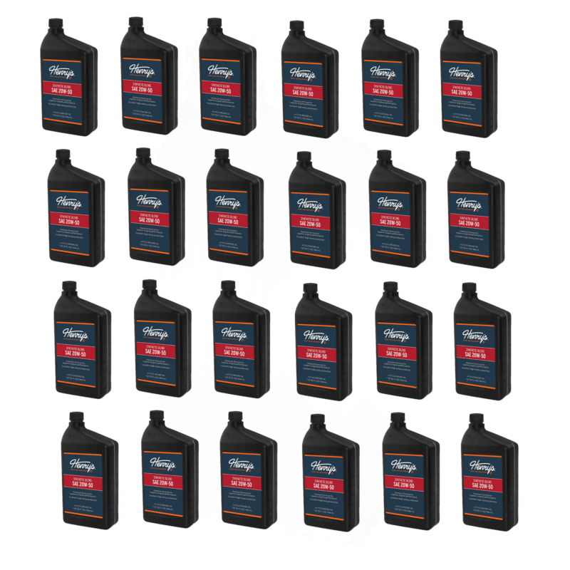 24 PK Henry's H3054905 Engine Oil SAE 20W-50 Synthetic Blend with Zinc 32 oz