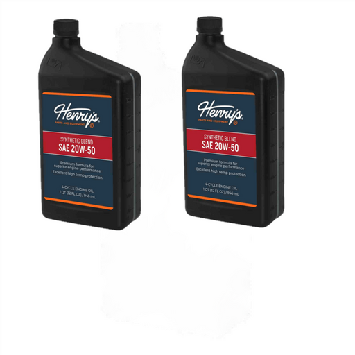 2 PK Henry's H3054905 Engine Oil SAE 20W-50 Synthetic Blend with Zinc 32 oz