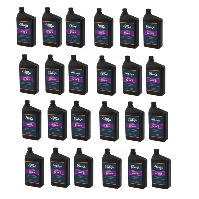 24 PK Henry's H3059017 Engine Oil SAE 10W-30 Synthetic Blend with Zinc 32 oz