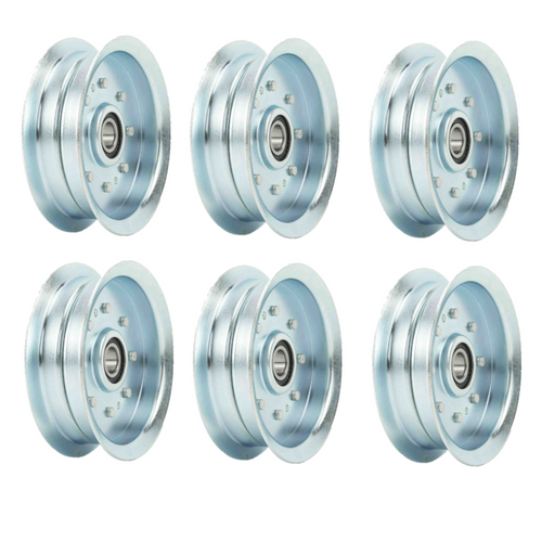 6 PK Flat Idler Pulley Fits John Deere GY22082 GY20629 GY20110 AUC17621