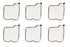 6 PK Genuine Shindaiwa A226000690 Air Filter AH2510 HT2510 T2510 AH254 C344 T254