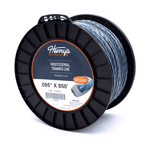 Henry's H1108119 .095" 850' Spiral Pro Trimmer Line Twin-Layer Co-Extrusion 3LB