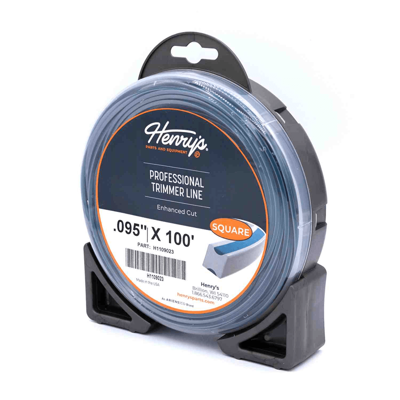 Henry's H1109023 .095" 100' Square Pro Trimmer Line Twin-Layer Co-Extrusion