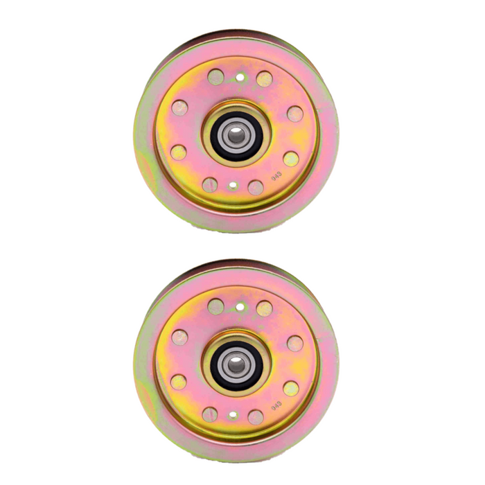 2 PK Flat Idler Pulley Fits MTD Cub Cadet Troy-Bilt 753-08171 756-04129C 102403X