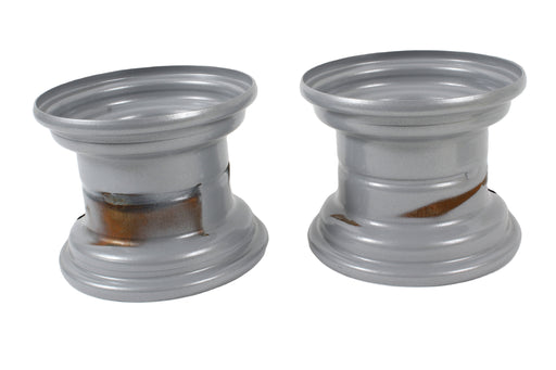 2 Pk OEM Husqvarna 532106732 6" Front Silver Rim Assembly Fits Poulan Craftsman